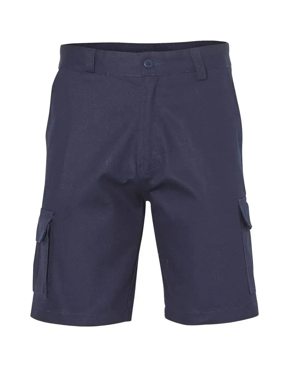Men's Heavy Cotton Drill Cargo Shorts WP06 Work Wear Australian Industrial Wear 77R Navy